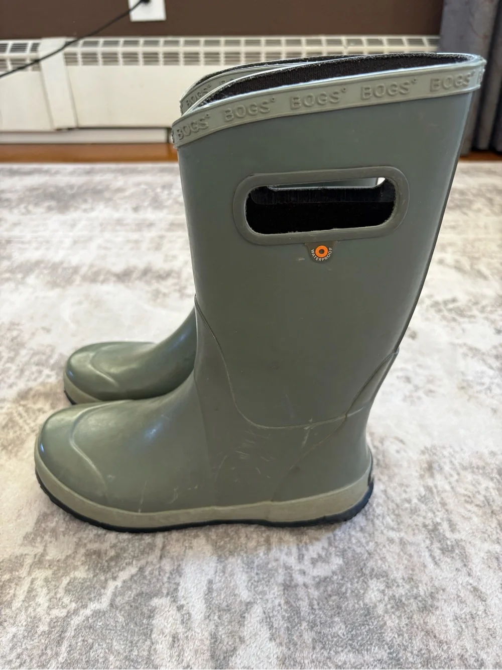 Kids' Bogs Green Rain Boots Size YS Youth 4 (EU 37)
